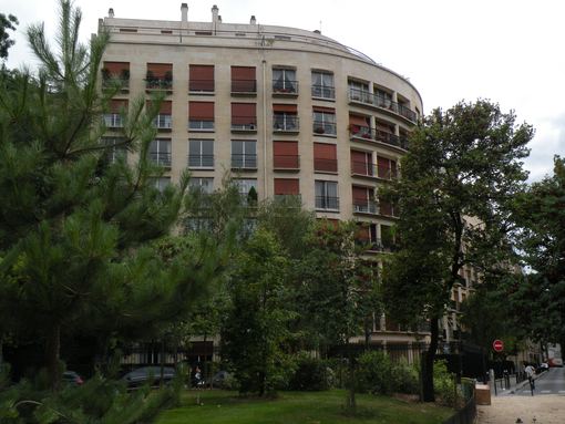  immeuble d'angle arrondi, avenue Foch